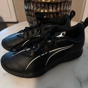 Puma GS/PS Ultra Play Indoor Soccer Black/White 13 K Shoes Futsal